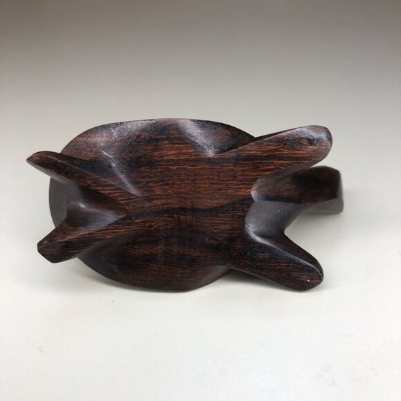 Small Hand Carved Wooden Turtle - Picture 3 of 8